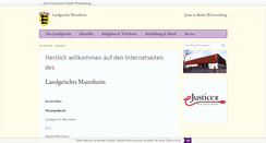 Desktop Screenshot of landgericht-mannheim.de
